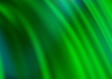 Bükülmüş çizgileri olan Açık Yeşil vektör arkaplanı.