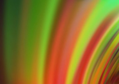 Açık Yeşil, soyut çizgileri olan kırmızı vektör şablonu.