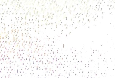 Açık yeşil, kırmızı vektör dokusu erkek, dişi ikonlar. Renkli gradyan tarzında cinsiyet işaretli akıllı bir illüstrasyon. Randevu uygulamaları için akıllı tasarım.