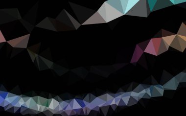 Açık Çokrenkli, Gökkuşağı vektör üçgeni mozaik örtüsü.