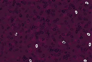 Kabarcıklı koyu pembe vektör arka planı. Bulanık dekoratif tasarım baloncuklu soyut tarzda. Marka kitabın için tamamen yeni bir şablon.