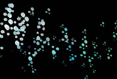 Bükülmüş kurdeleli vektör şablonu. Bulanık çizgilerden oluşan parlak çizimler. Reklamınız, broşürleriniz, broşürleriniz için yeni bir doku.