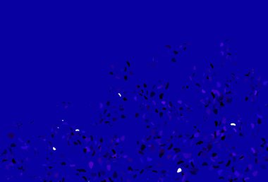 Kaotik şekilli açık mor vektör deseni. Rastgele şekillerle soyut tarzda dekoratif tasarım. Web siteniz için basit tasarım.