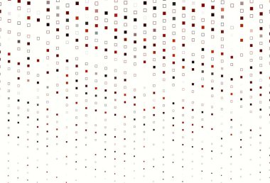 Çizgileri, dikdörtgenleri olan açık kırmızı vektör arkaplanı. Renkli dikdörtgenlerle modern soyut çizimler. Terfi için modern şablon.