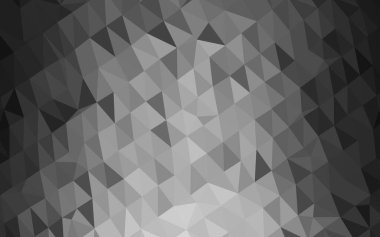 Koyu gümüş, gri vektör düşük polimerli kaplama.