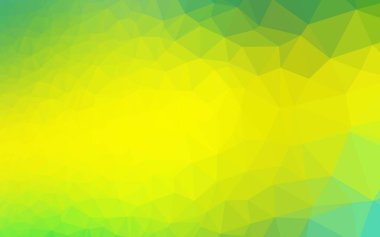 Açık Yeşil, Sarı vektör çokgen arkaplan.