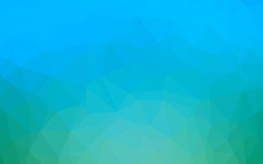 Açık Mavi, Yeşil vektör çokgen yerleşimi.