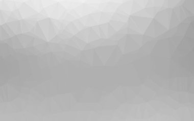 Açık Gümüş, gri vektör düşük poli düzeni.