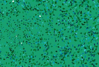 Açık mavi, soyut şekilli yeşil vektör arkaplan. Soyut gradyan şekilli basit renkli çizimler. Bir cep telefonu için arka plan.