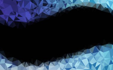 Hafif BLUE vektörü düşük poli kapağı.