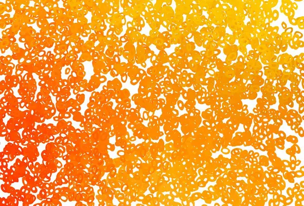 Amarelo Claro Textura Vetor Laranja Com Discos Glitter Ilustração Abstrata — Vetor de Stock