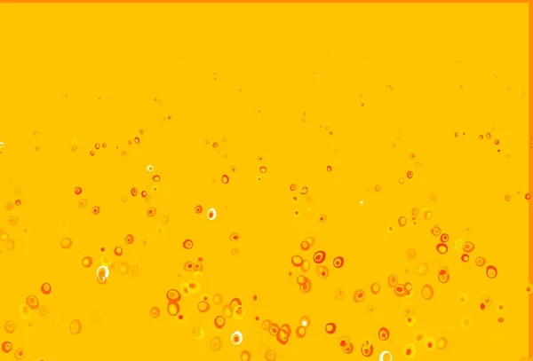 Светло Желтая Оранжевая Векторная Компоновка Кружочками Современная Абстрактная Иллюстрация Красочными — стоковый вектор