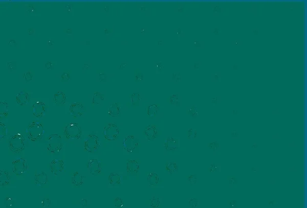 Lichtblauwe Groene Vectorlay Out Met Cirkelvormen Mooie Gekleurde Illustratie Met — Stockvector