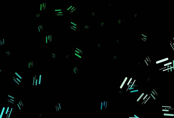 Mörkblått Grönt Vektormönster Med Smala Linjer Glitter Abstrakt Illustration Med — Stock vektor