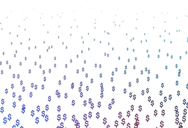 Açık Mavi Finansal Sembollü Kırmızı Vektör Dokusu Usd Işaretli Parlak — Stok Vektör