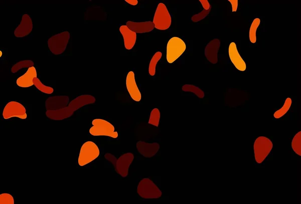 Светло Оранжевый Вектор Хаотичными Формами Современная Абстрактная Иллюстрация Красочными Случайными — стоковый вектор