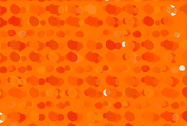 Plantilla Vector Naranja Claro Con Líneas Abstractas Una Elegante Ilustración — Vector de stock