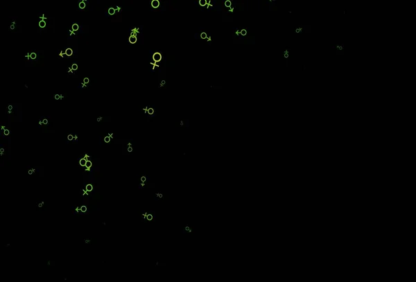 Padrão Vetorial Verde Escuro Com Elementos Gênero Ilustração Abstrata Com — Vetor de Stock