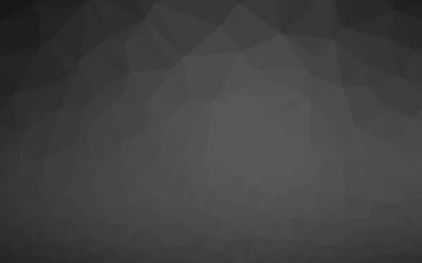 ダークシルバーグレーベクトル多角形の背景 — ストックベクタ