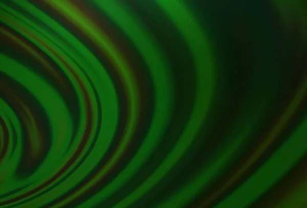 Světle Zelené Vektorové Pozadí Ohnutými Čarami Zbrusu Nová Barevná Ilustrace — Stockový vektor