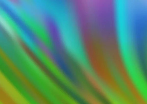 ライトブルー ベントリボン付きグリーンベクトルパターン — ストックベクタ