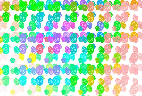 Light Multicolor Rainbow Vektor Template Mit Flüssigen Formen — Stockvektor