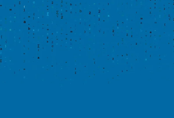 Modèle Vectoriel Bleu Clair Avec Signes Arithmétiques Illustration Colorée Brillante — Image vectorielle