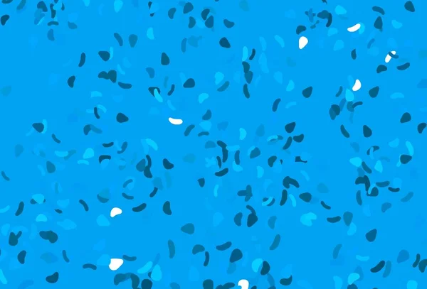 Φωτεινό Μπλε Διανυσματικό Μοτίβο Χαοτικά Σχήματα Διακοσμητικό Σχέδιο Αφηρημένο Στυλ — Διανυσματικό Αρχείο