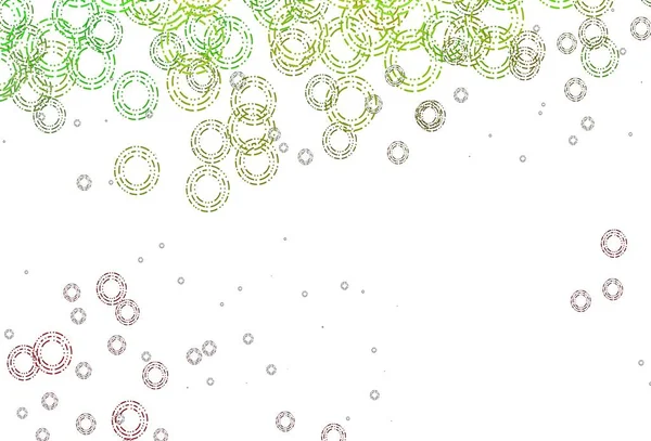 球状のライトグリーン レッドベクトルパターン — ストックベクタ