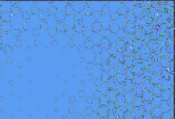 Světlé Vícebarevné Duhové Vektorové Pozadí Bublinami — Stockový vektor