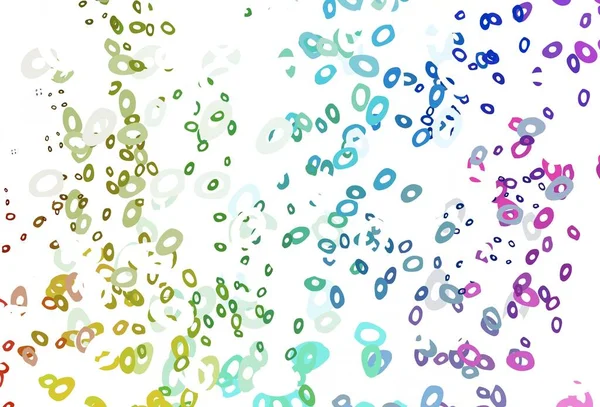 Light Multicolor Rainbow Vector Backdrop Dots — Stock Vector