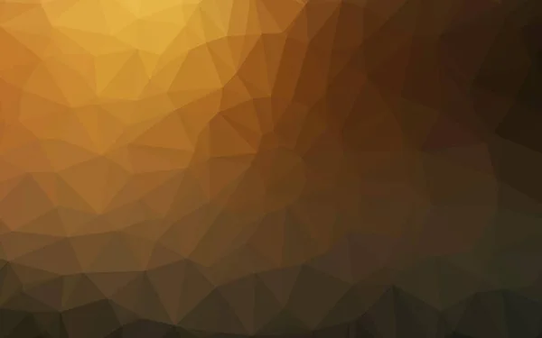Amarillo Oscuro Naranja Vector Triángulo Cubierta Mosaico — Archivo Imágenes Vectoriales