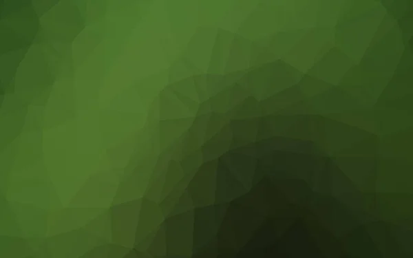 Vecteur Vert Foncé Low Poly Cover — Image vectorielle