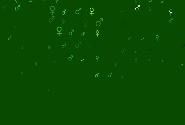 浅绿色矢量纹理 带有雄性 雌性图标 — 图库矢量图片