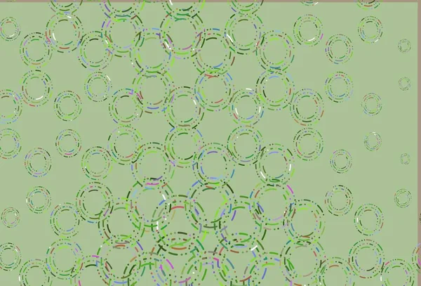 Light Multicolor Rainbow Vector Background Bubbles — Stock Vector