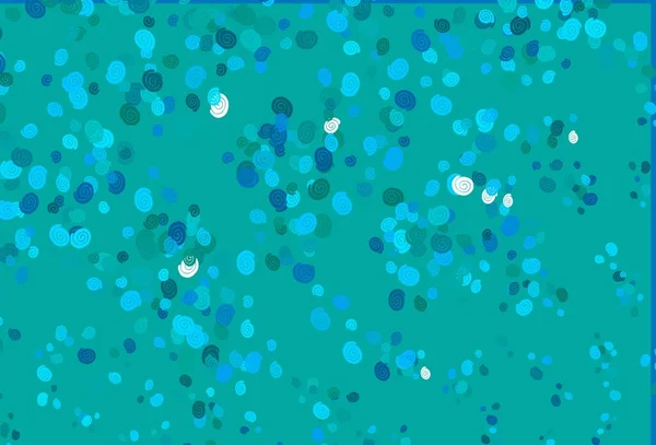 Azul Claro Patrón Vectorial Verde Con Formas Lava Muestra Geométrica — Vector de stock