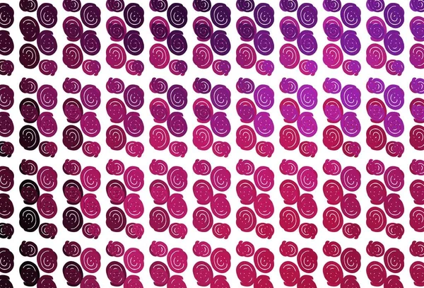 Hellrosa Vektorschablone Mit Blasenformen Eine Völlig Neue Farbige Illustration Marmorstil — Stockvektor