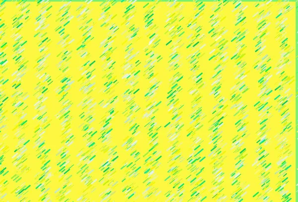 Verde Claro Textura Vector Amarillo Con Líneas Colores — Vector de stock