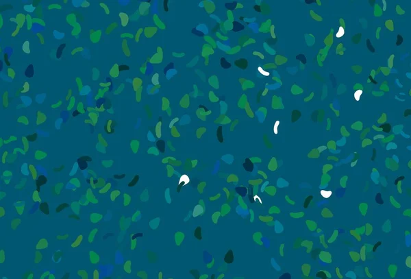 Світло Блакитна Зелена Векторна Текстура Випадковими Формами Барвисті Хаотичні Форми — стоковий вектор