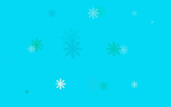 抽象的なベクトル背景にXmasの雪の結晶 氷の結晶と光る抽象的なイラスト パターンは 新年の広告 小冊子に使用することができます — ストックベクタ