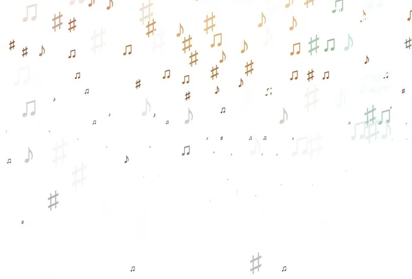 Fond Vectoriel Abstrait Avec Des Symboles Musicaux Design Décoratif Dans — Image vectorielle