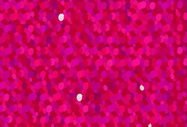 Luz Púrpura Fondo Vectorial Rosa Con Formas Burbuja Ilustración Geométrica — Archivo Imágenes Vectoriales