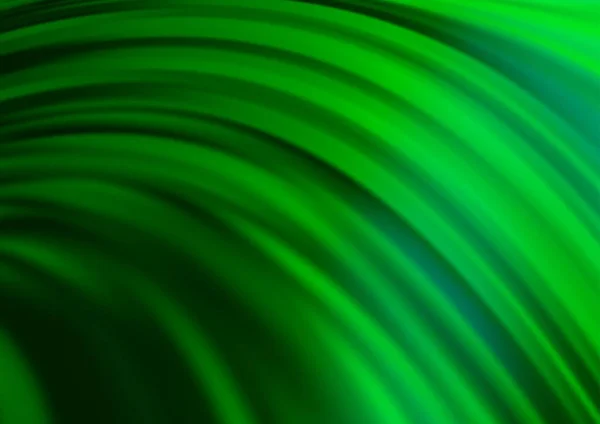 Fondo Vector Verde Claro Con Círculos Curvos — Archivo Imágenes Vectoriales