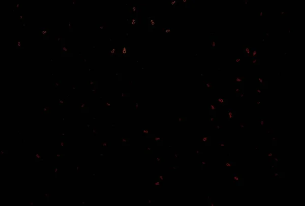 Σκούρο Κόκκινο Διάνυσμα Φόντο Σημάδια Φύλου Σύγχρονη Αφηρημένη Απεικόνιση Κλίση — Διανυσματικό Αρχείο