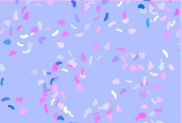 Светло Розовый Синий Векторный Фон Абстрактными Формами Современная Абстрактная Иллюстрация — стоковый вектор