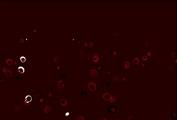 Ljusröd Vektor Layout Med Cirkelformer Abstrakt Illustration Med Färgade Bubblor — Stock vektor