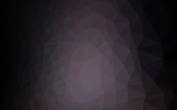 Dark Black Vector Polygonal Pattern Shining Illustration Which Consist Triangles — Stock Vector