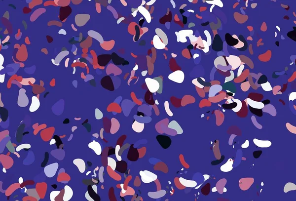 浅蓝色 红色矢量模板与孟菲斯形状 用抽象风格的彩色渐变形状进行说明 壁纸精美的设计 — 图库矢量图片