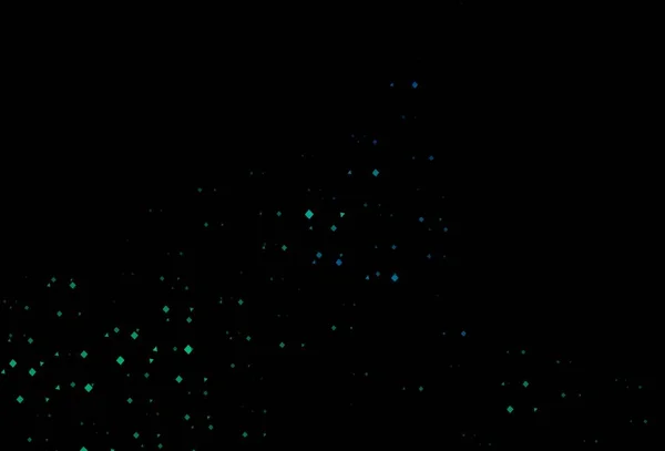 Темно Синяя Зеленая Векторная Текстура Стиле Поли Кругами Кубиками Блестящие — стоковый вектор