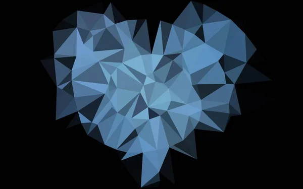Modèle Triangle Flou Vectoriel Bleu Foncé — Image vectorielle
